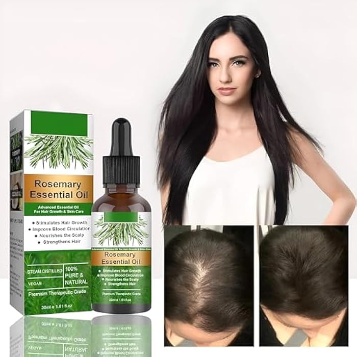 Rosemary Oil for Hair - Unleash your hair's potential with this powerful blend designed to stimulate hair follicle growth, improve scalp condition, and provide long-lasting moisture for dry hair. - Image 3
